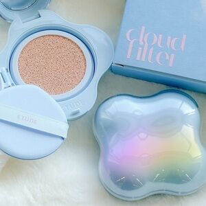 Etude 3 items set$25-Blue Cushion Compact, Refill + Primer set New